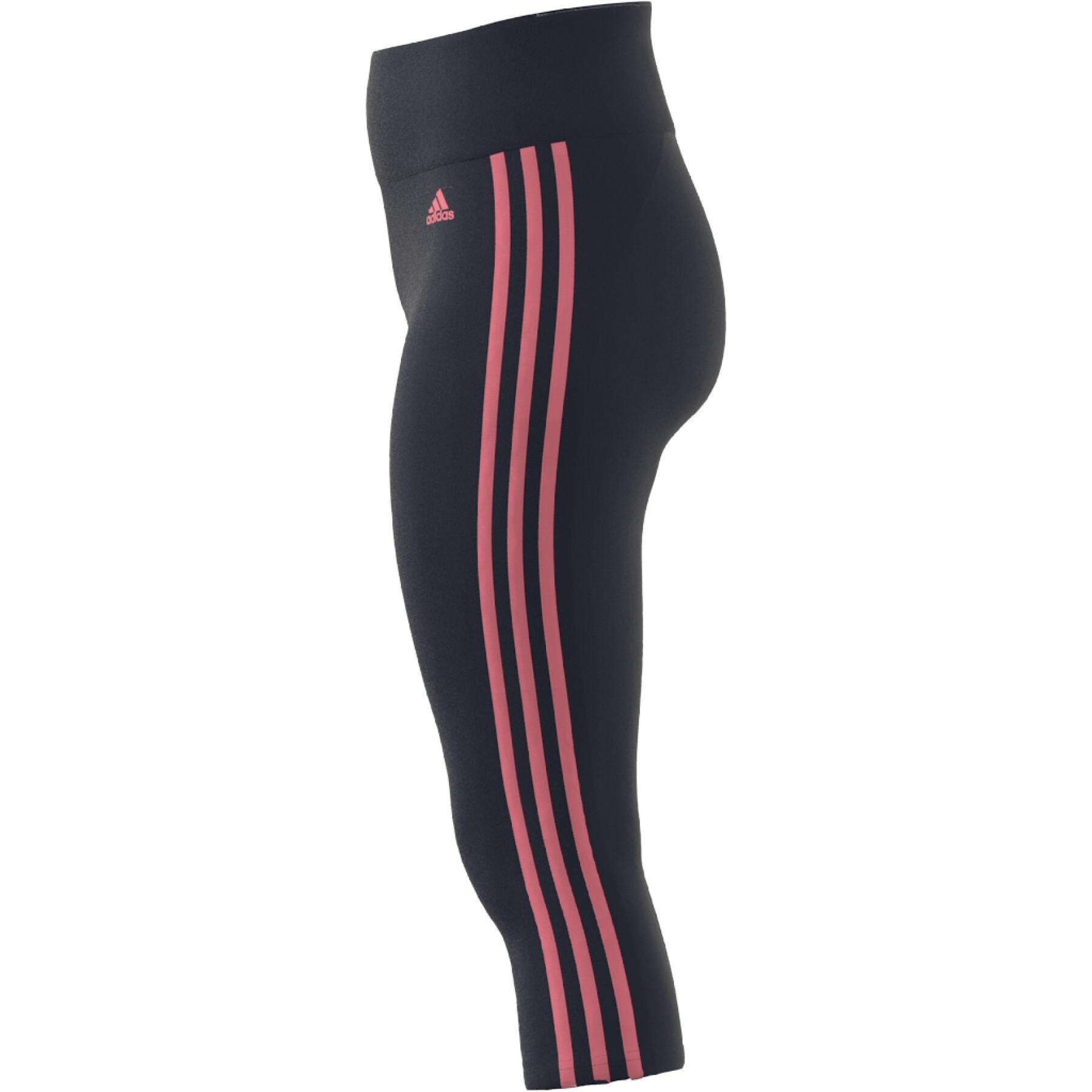 Leggings för kvinnor adidas Designed To Move High-Rise 3-Stripes 3/4 Sport